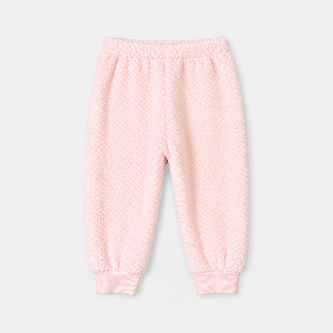 Infant Boys Faux Fur Knitted Suit FL217-2P-White.Peach