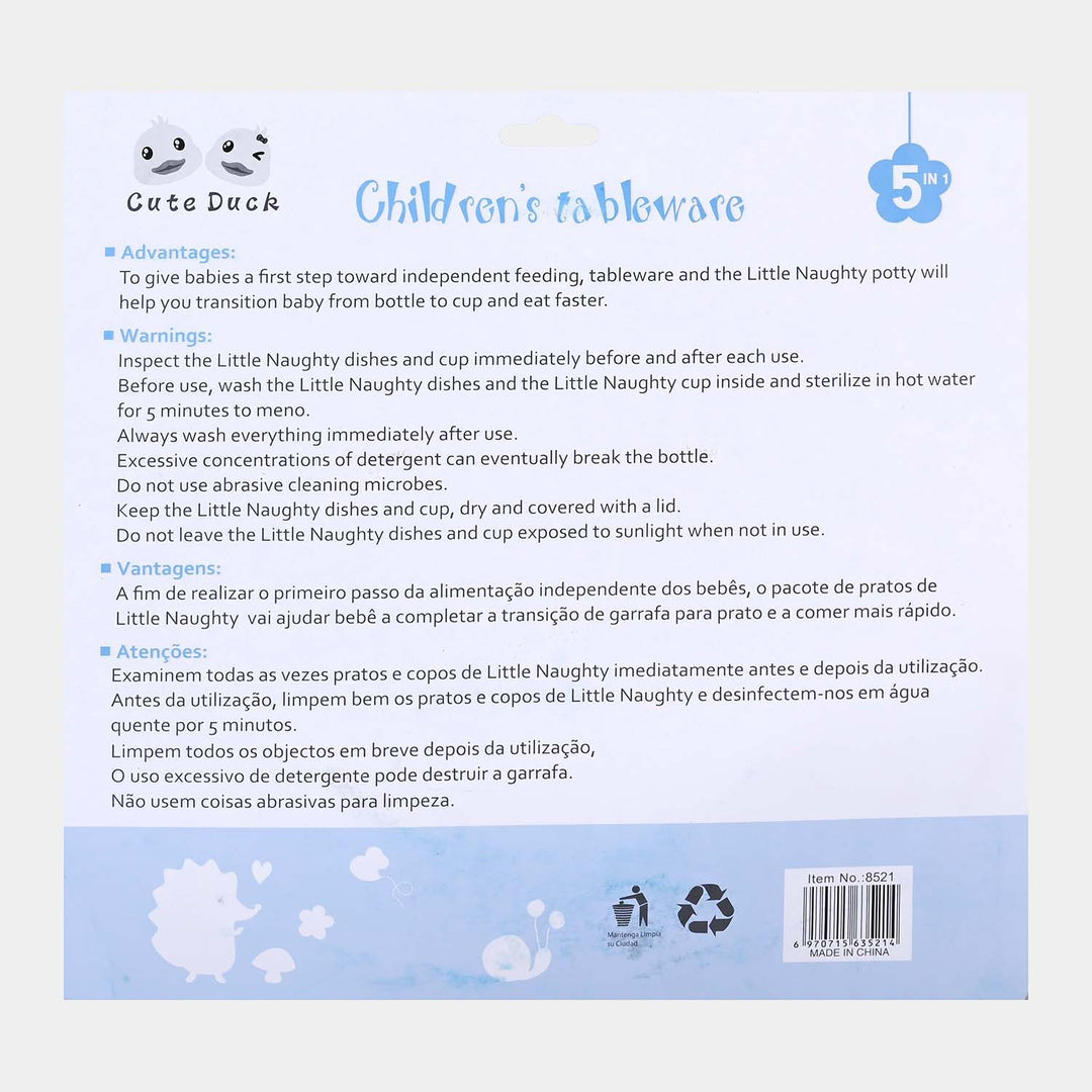 Baby Tableware Set 5 In 1 | Blue