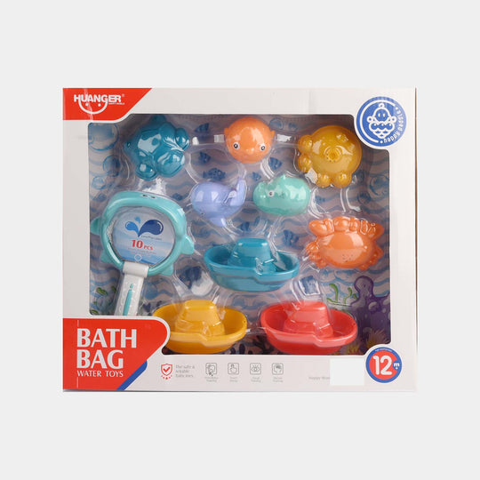 Bath Bag Water Toys Set | 10Pcs