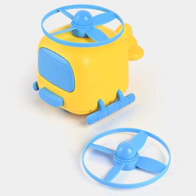 Cartoon Flying Helicopter Toy-Yellow