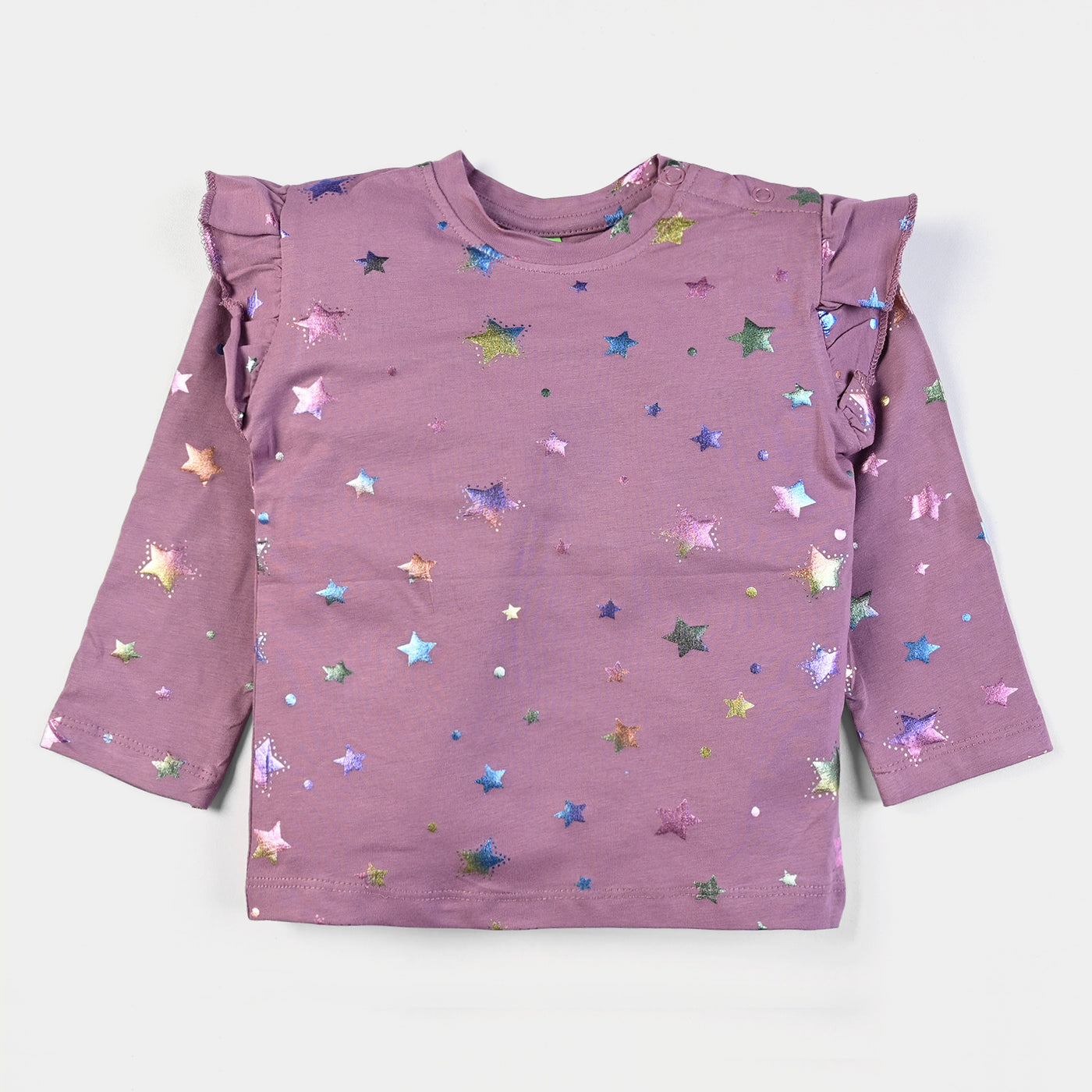 Infant Girls Jersey T-Shirt Multi Stars - Lavender