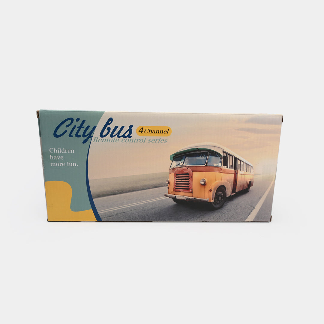 Remote Control Bus With Light For Kids