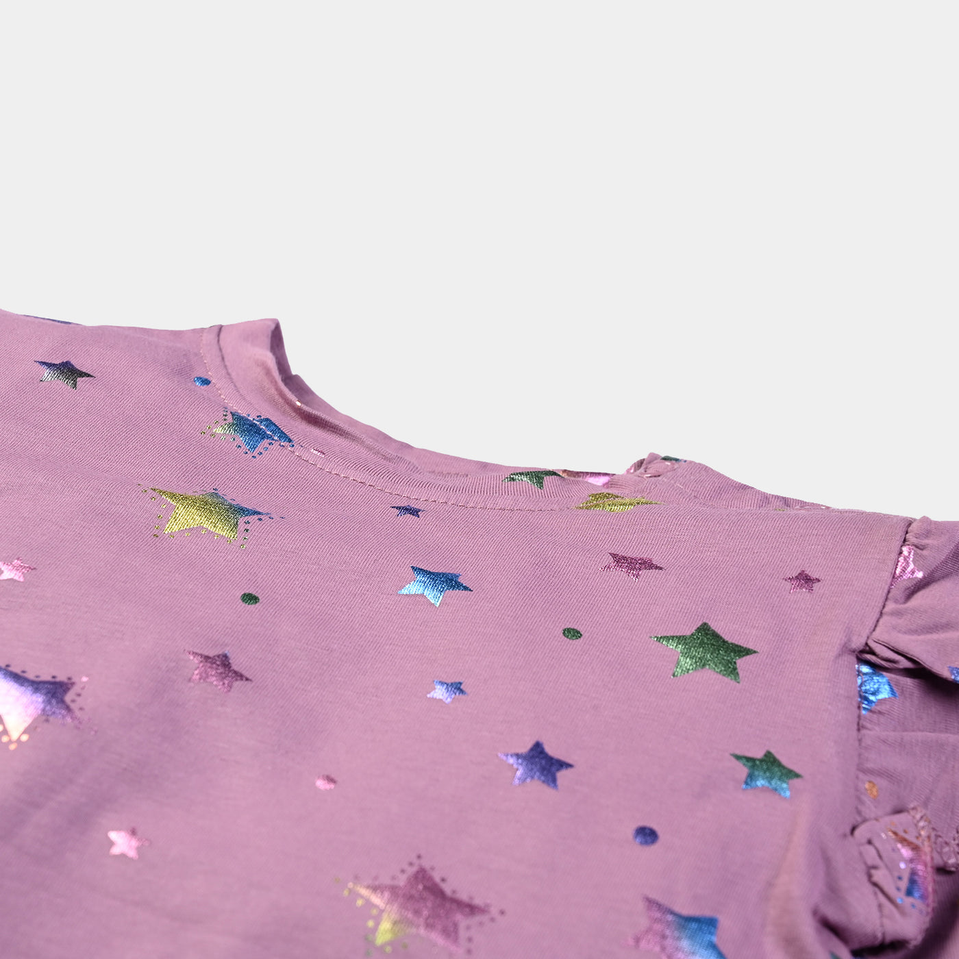 Infant Girls Jersey T-Shirt Multi Stars - Lavender