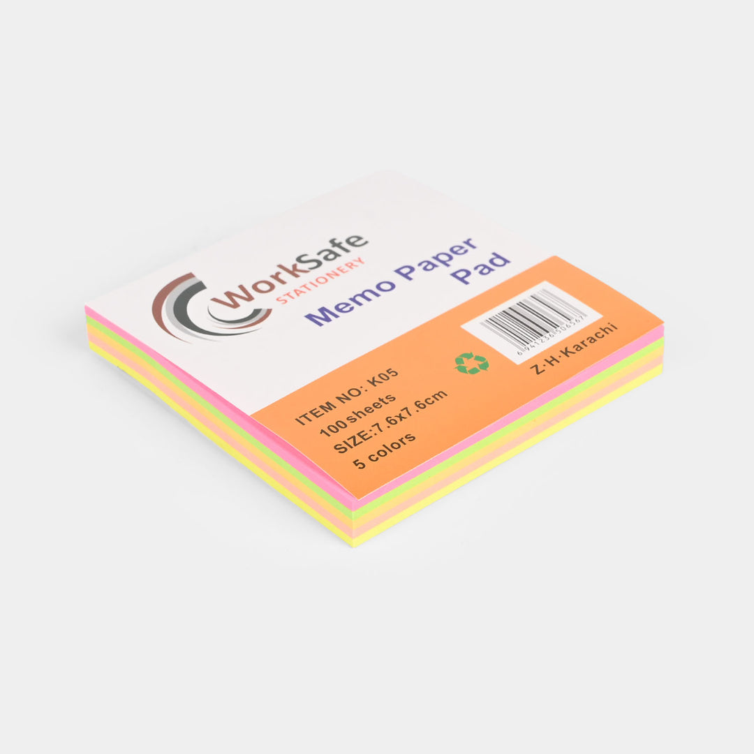 Work Safe Sticky Note Multi Color