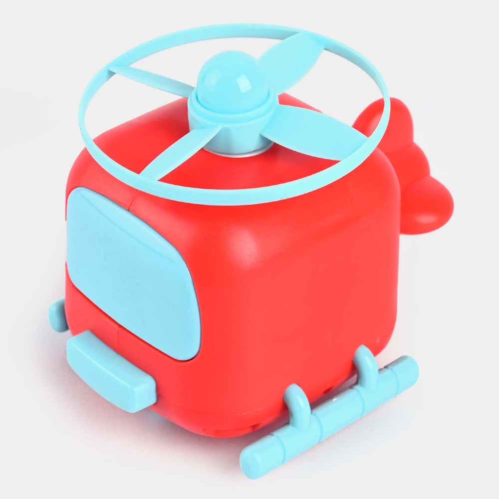 Cartoon Flying Helicopter Toy-Red