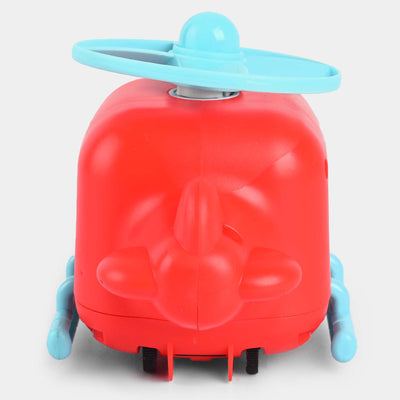 Cartoon Flying Helicopter Toy-Red