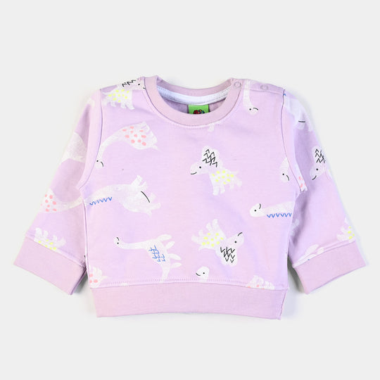 Infant Girls fleece Knitted 2PC Suit Dinosaurs