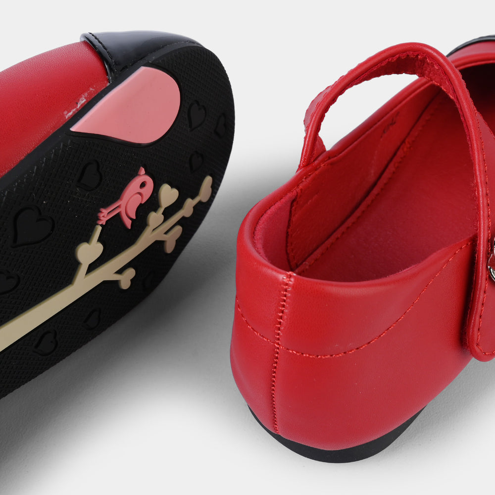 Girls Pumps 66A2-RED