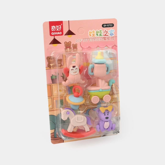 Fun-Shaped Eraser Pack | Creative, Colorful & Collectible