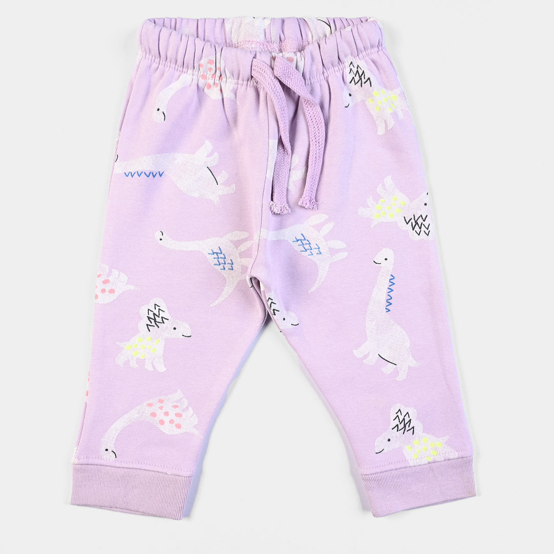 Infant Girls fleece Knitted 2PC Suit Dinosaurs