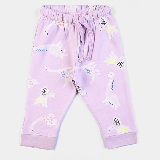 Infant Girls fleece Knitted 2PC Suit Dinosaurs