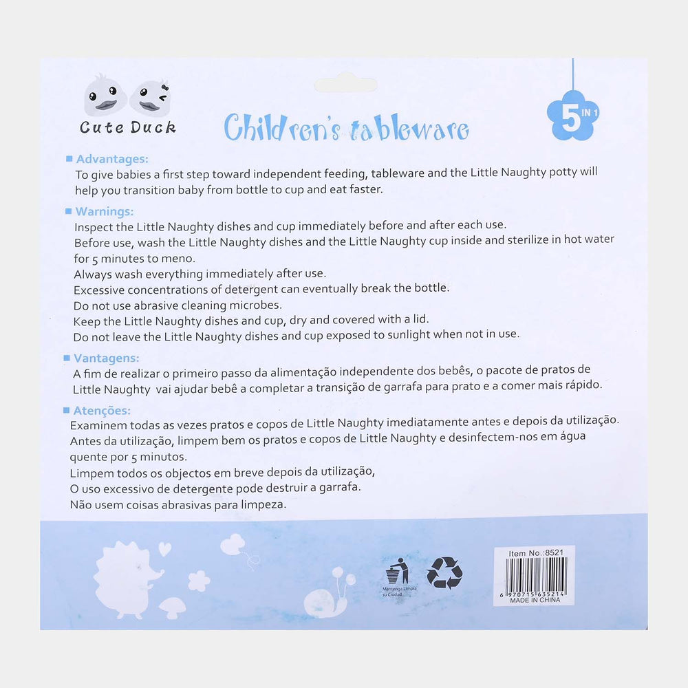 Baby Tableware Set 6 In 1 | Blue