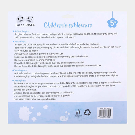 Baby Tableware Set 6 In 1 | Blue