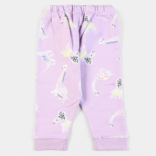 Infant Girls fleece Knitted 2PC Suit Dinosaurs