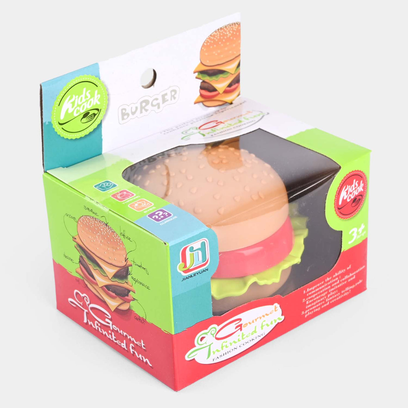 Gourmet Infinited Fun Kids Plastic Fast Food Burger Play