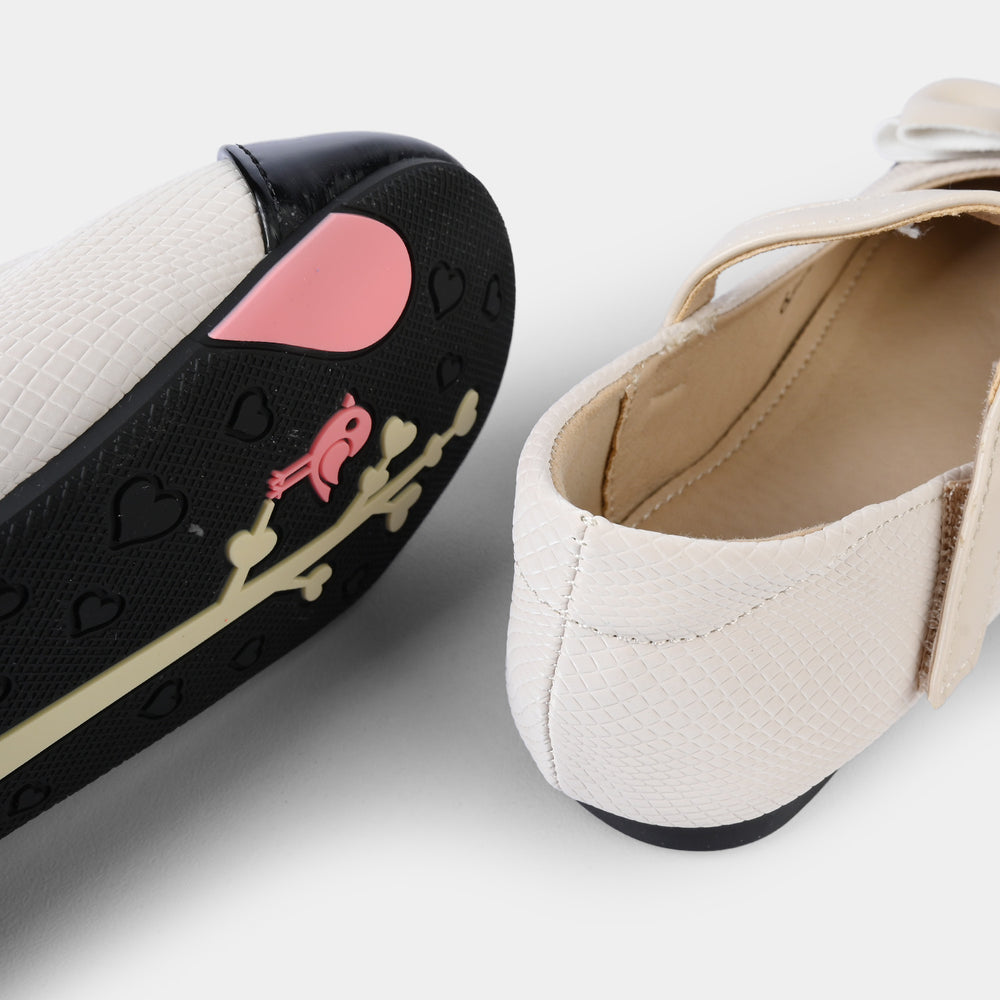 Girls Pumps 66A24-BEIGE