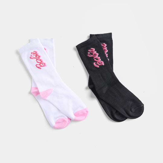 Girls Pack of 2 Socks Barbie-mIX