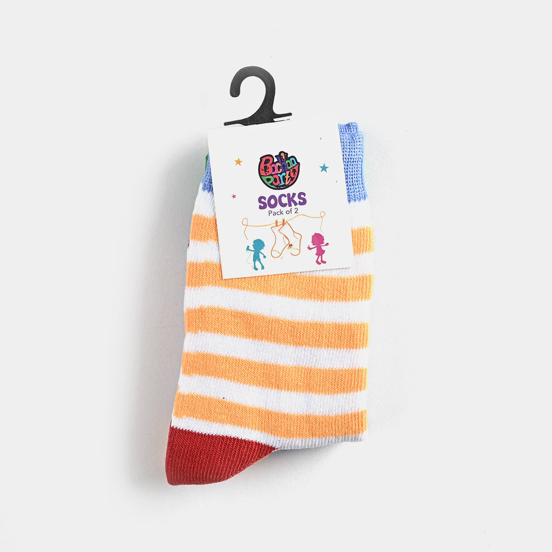 Infant Boys Pack of 2 Socks Crocodile-mIX