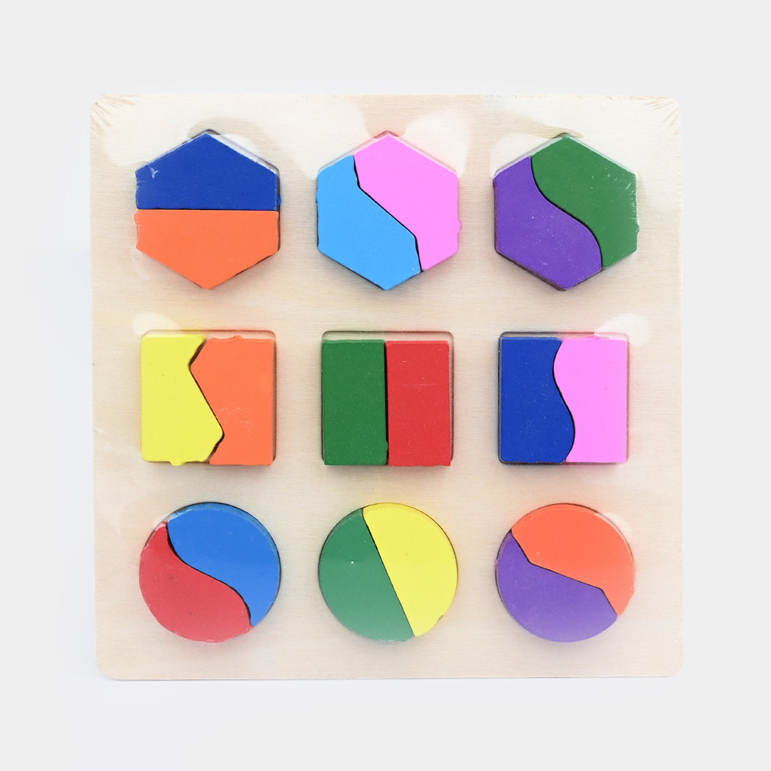 Wooden Geometric Matching Board Puzzle