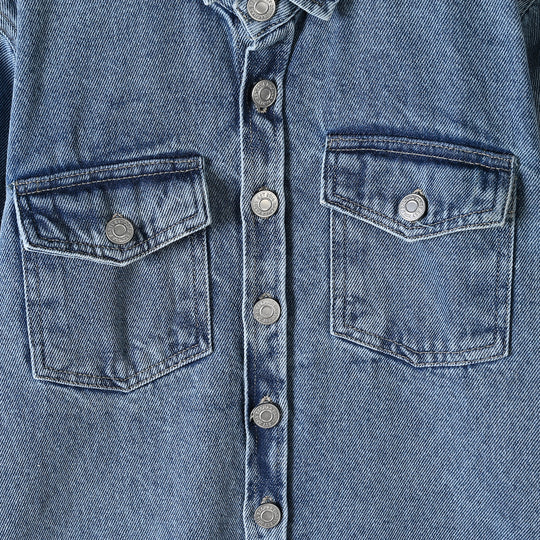 Boys Tensile Denim (Light Denim) Woven Suit-LT.Blue