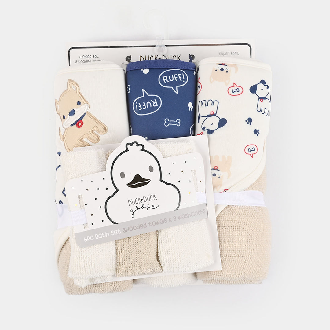 Bath Towels & Face Towels Pack of 6