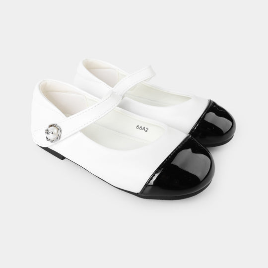 Girls Pumps 66A2-WHITE