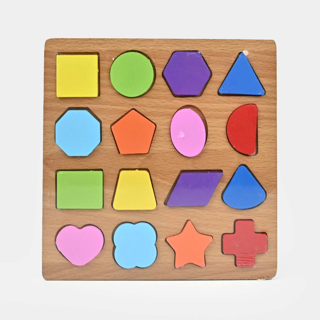 Wooden Toy Shape Puzzle Game For Kids