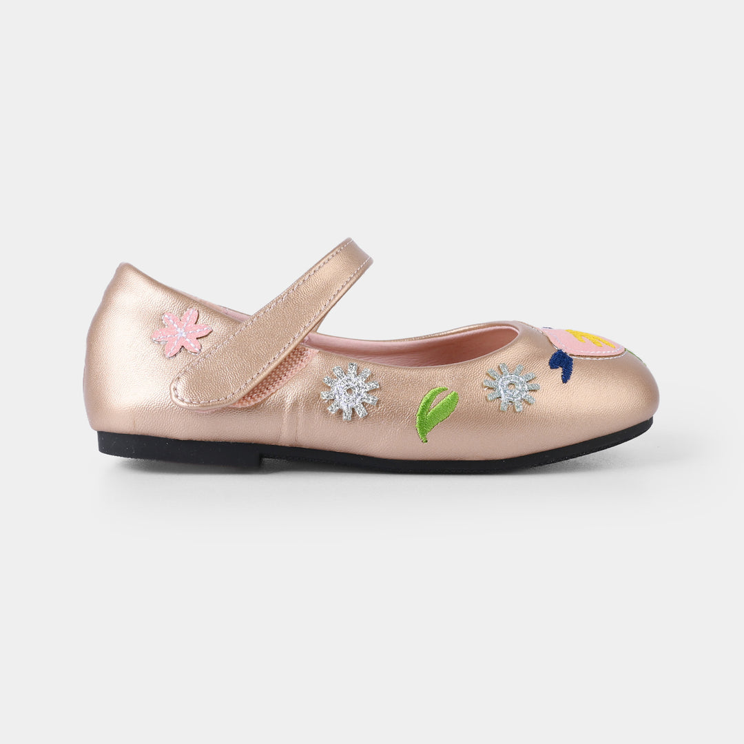 Girls Pumps HB1159-6-CHAMPAGNE