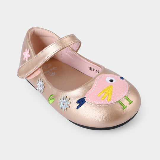 Girls Pumps HB1159-6-CHAMPAGNE
