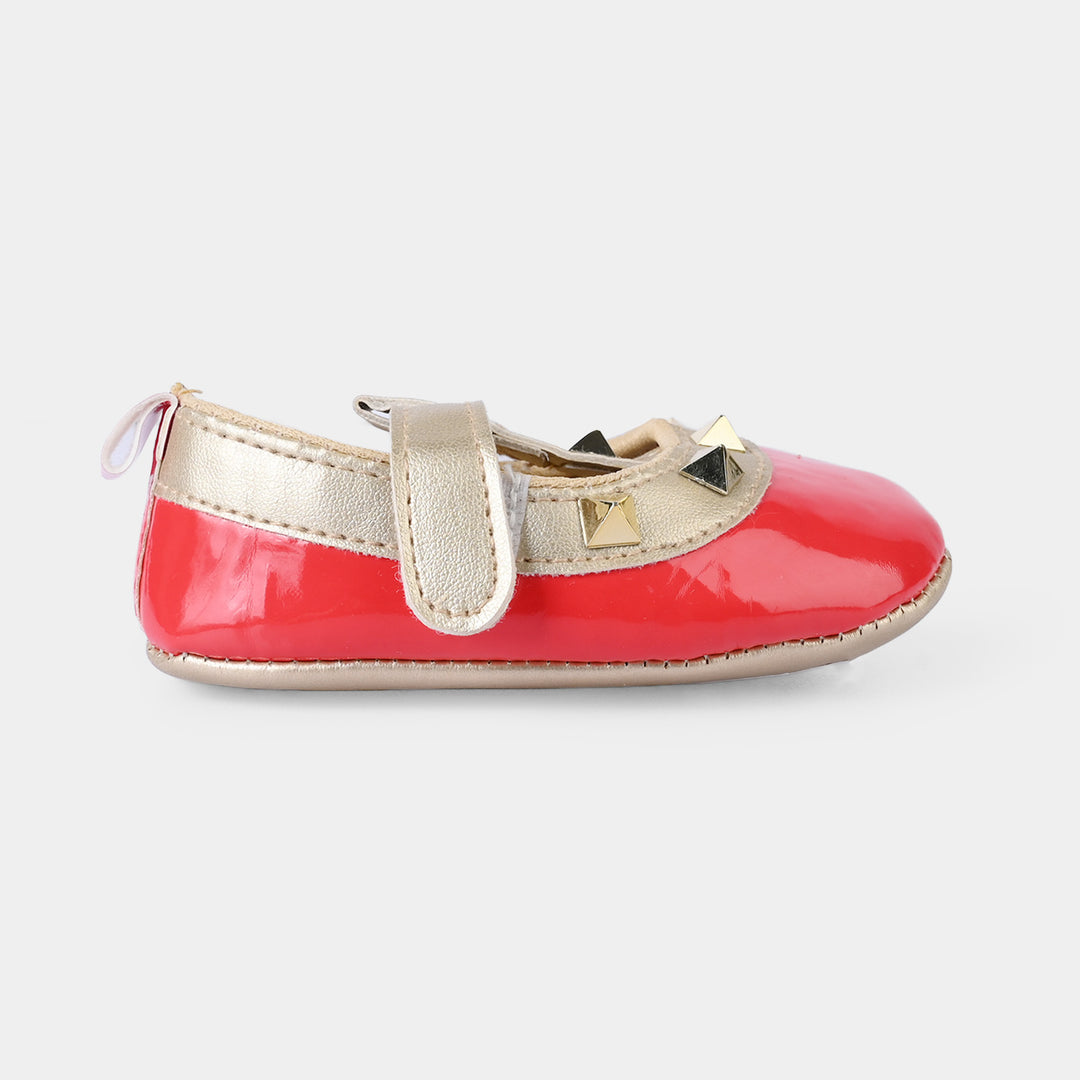 Girls Shoes 222-15-Red.Golden