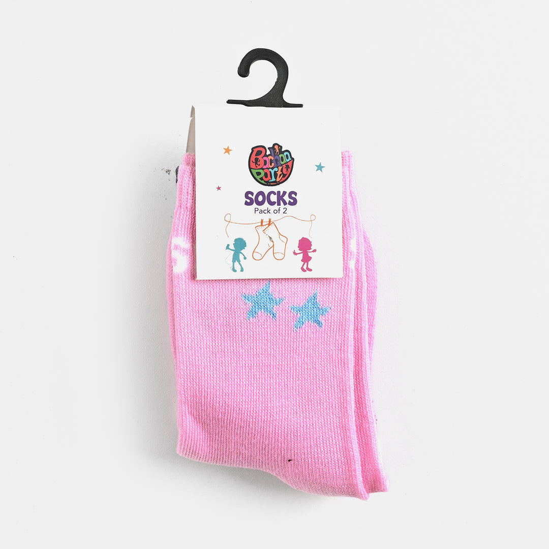 Infant Girls Pack of 2 Socks Sparkle-mIX