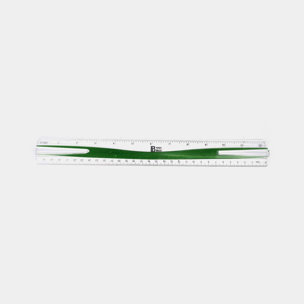 Bright Plastic Scale 12"Inches