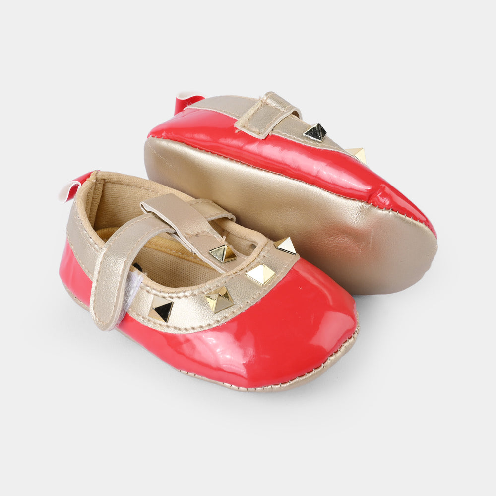 Girls Shoes 222-15-Red.Golden
