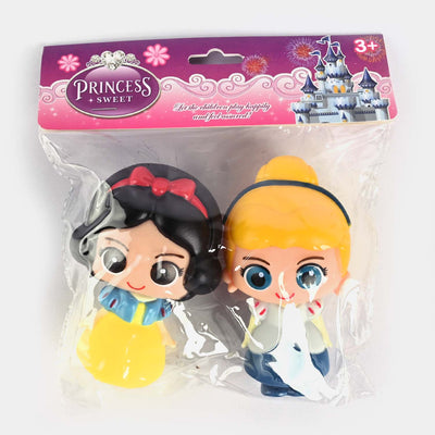 Soft Silicone Cute Princesses Mini Dolls 2Pcs