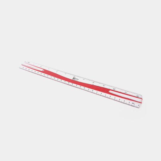 Bright Plastic Scale 12"Inches