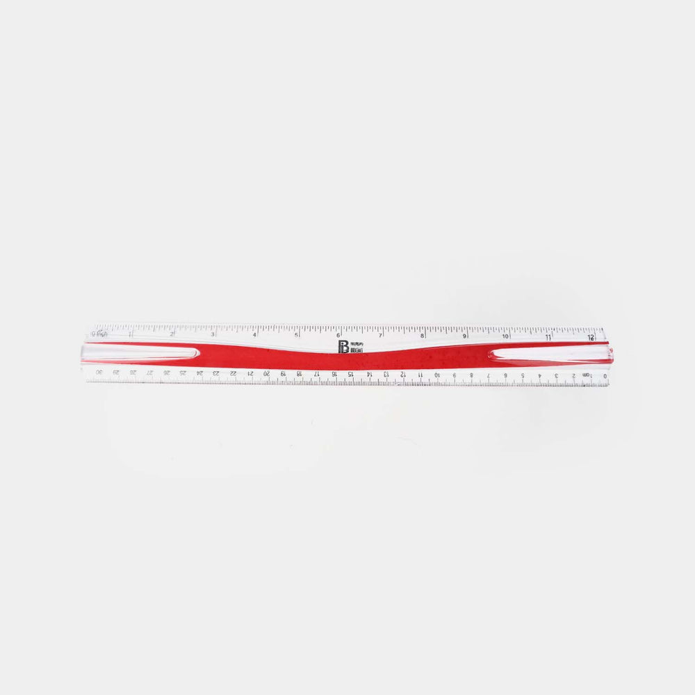 Bright Plastic Scale 12"Inches