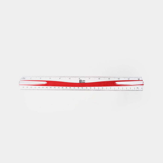 Bright Plastic Scale 12"Inches