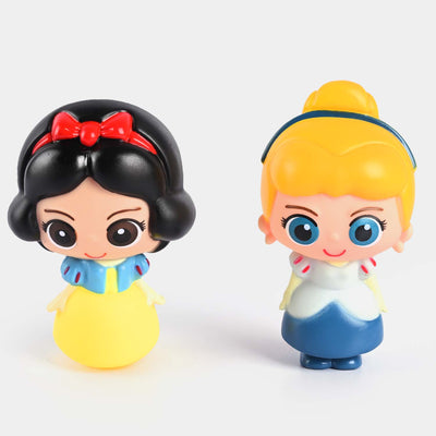 Soft Silicone Cute Princesses Mini Dolls 2Pcs