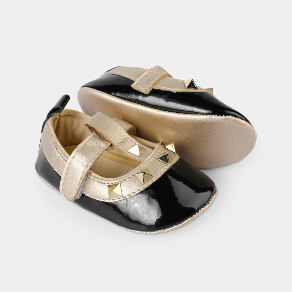 Girls Shoes 222-15-Black Golden