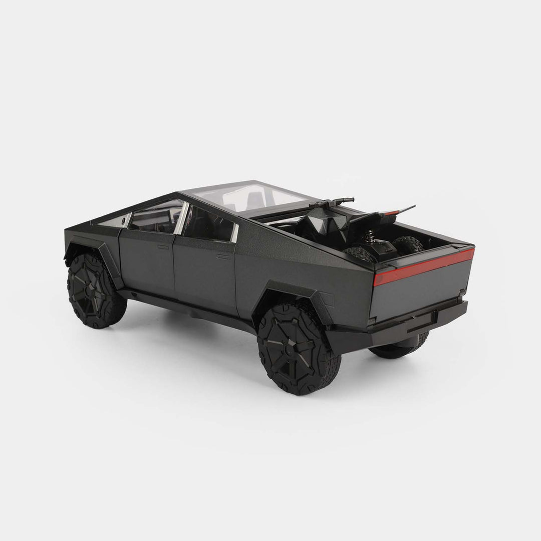 1:24 Scale Alloy Model Electric Pickup Truck (Cyber Truck Style with ATV)
