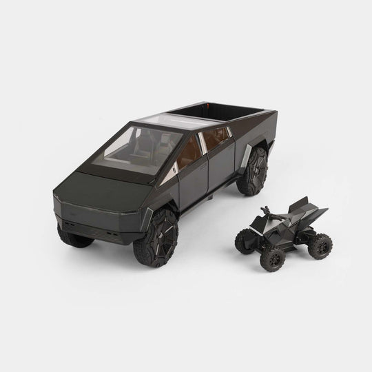 1:24 Scale Alloy Model Electric Pickup Truck (Cyber Truck Style with ATV)