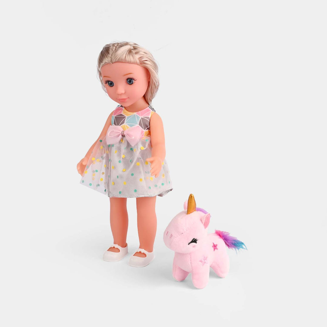 Fashion Play Doll with Plush Companion