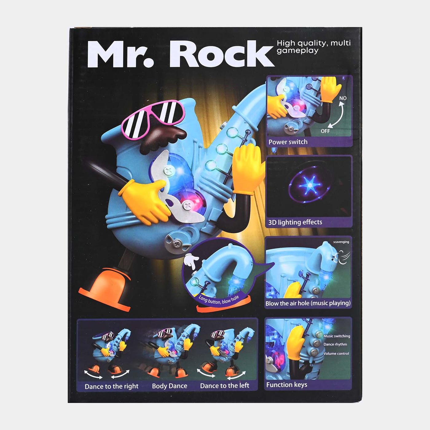 Mr. Rock Dancing Robot Toy with Music and Lights