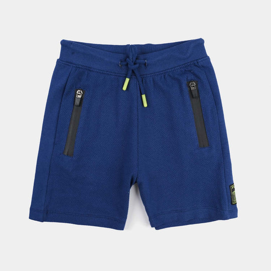 Boys Jersey/Terry Pique Short Future-Navy Blue