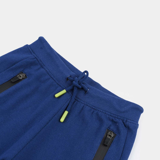 Boys Jersey/Terry Pique Short Future-Navy Blue