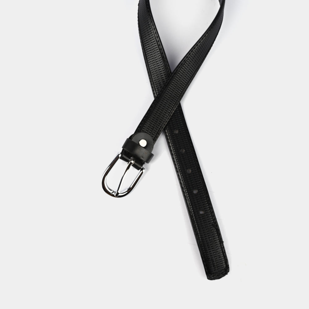 Kids Belt Black Textured