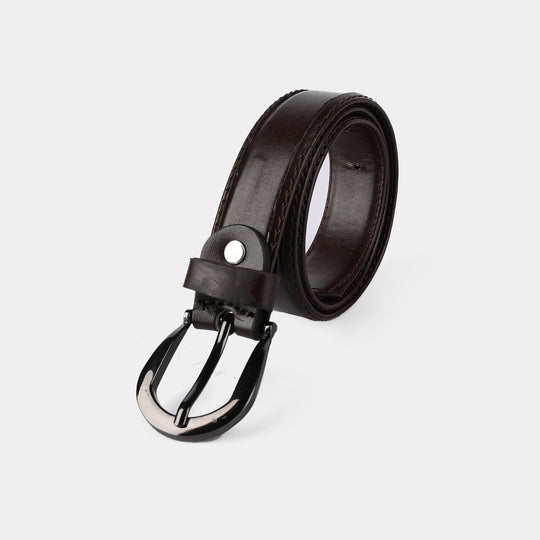 Kids Belt Plain Brown