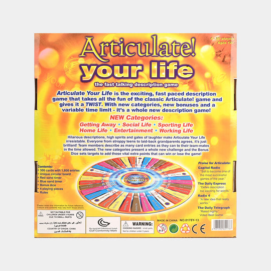 Articulate Your Life Board Game
