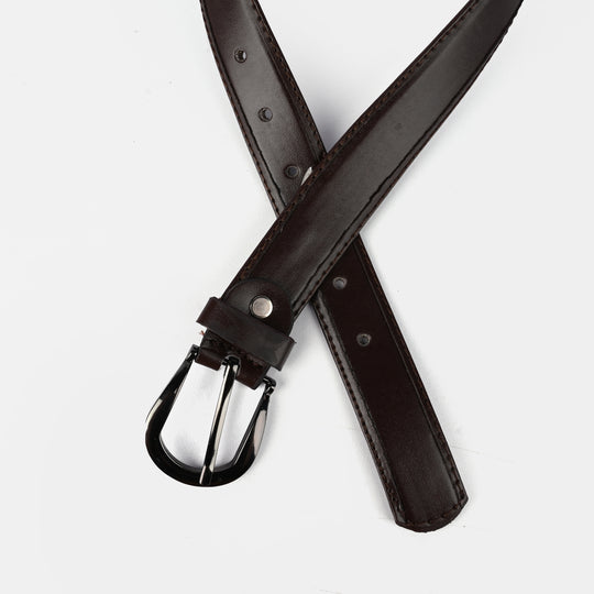 Kids Belt Plain Brown