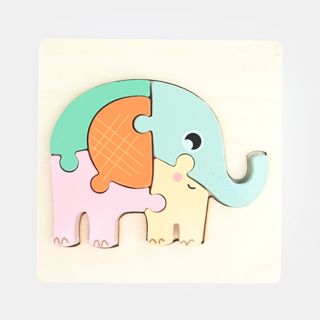 Educational Wooden Animal Chunky Jigsaw Puzzle Toy